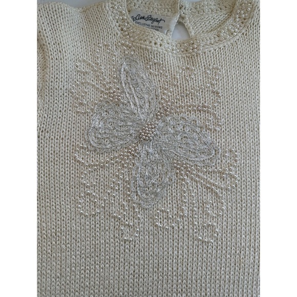 Joann Bryant Beaded Embroidered Butterfly Sweater - Picture 9 of 12
